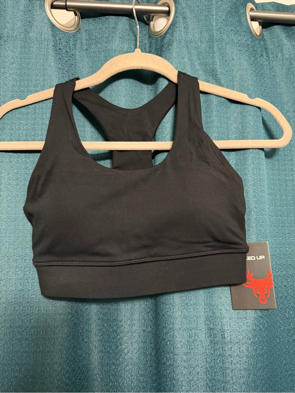 Black Racerback Sports Bra - Bucked Up